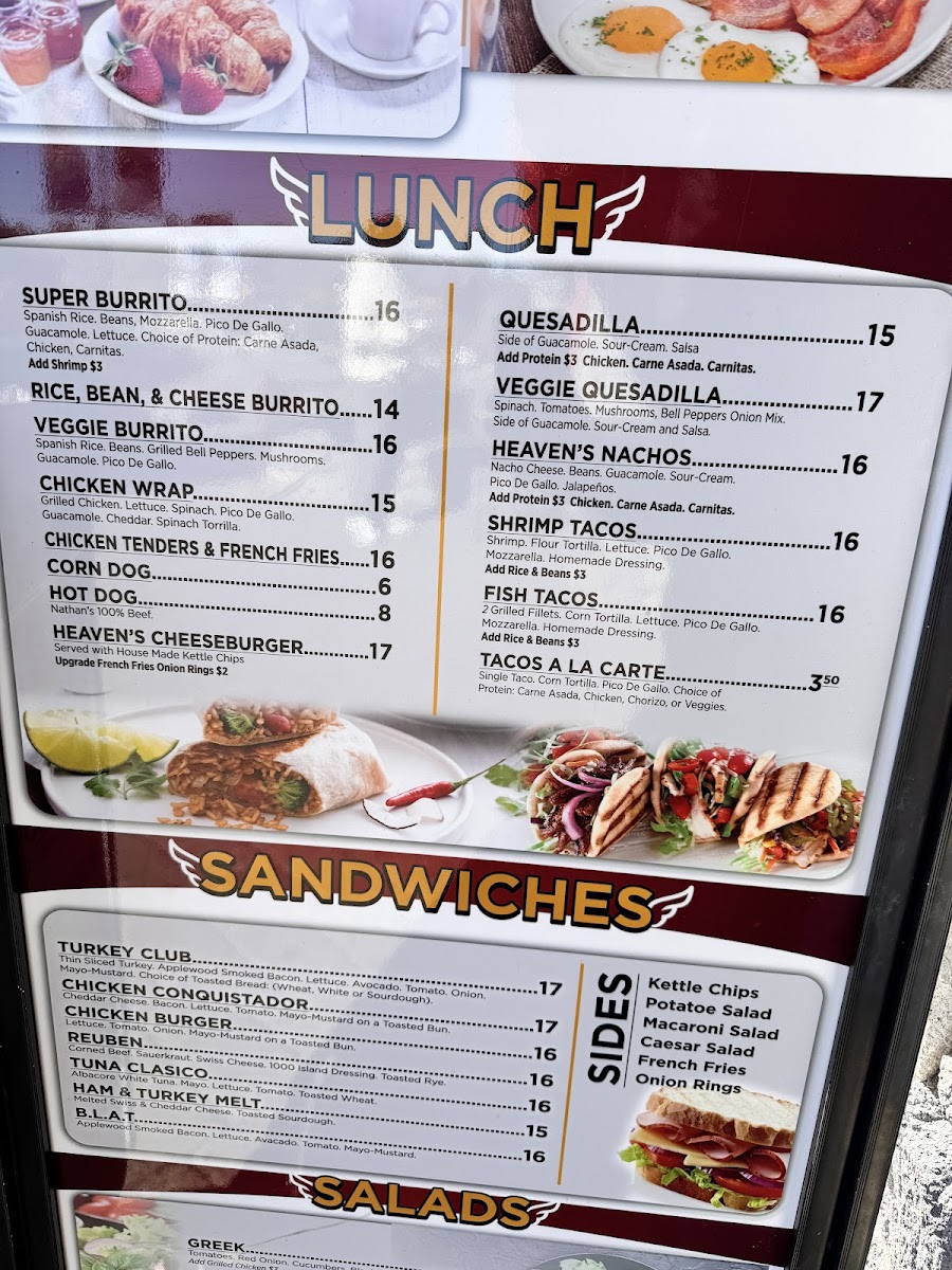 Menu Heaven's Little Café-1