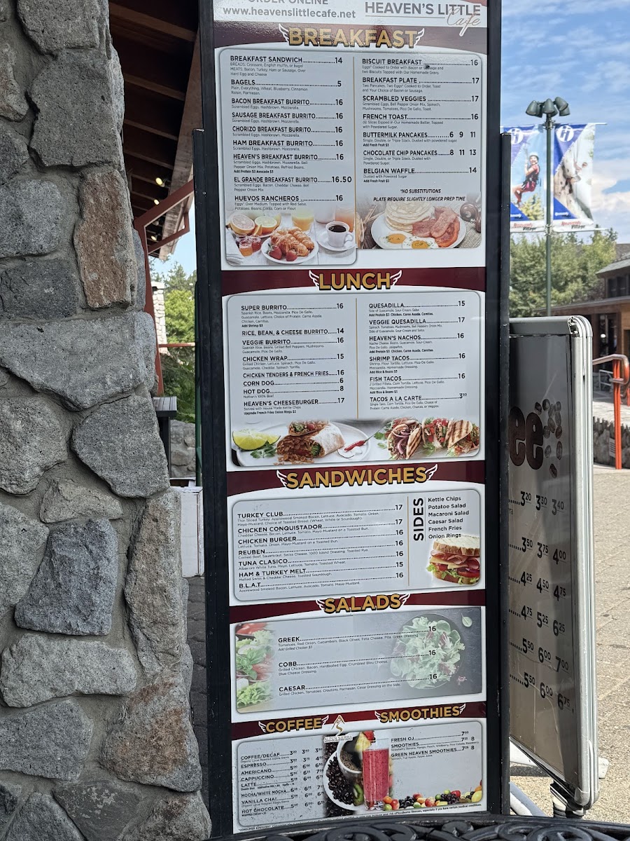 Menu Heaven's Little Café-4