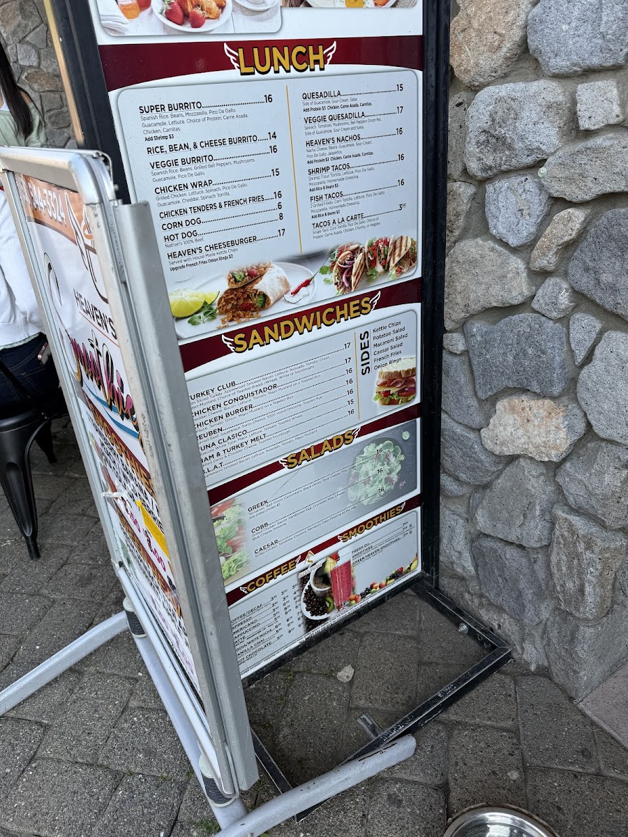 Menu Heaven's Little Café-6